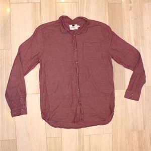 Top Man Red Button up Shirt